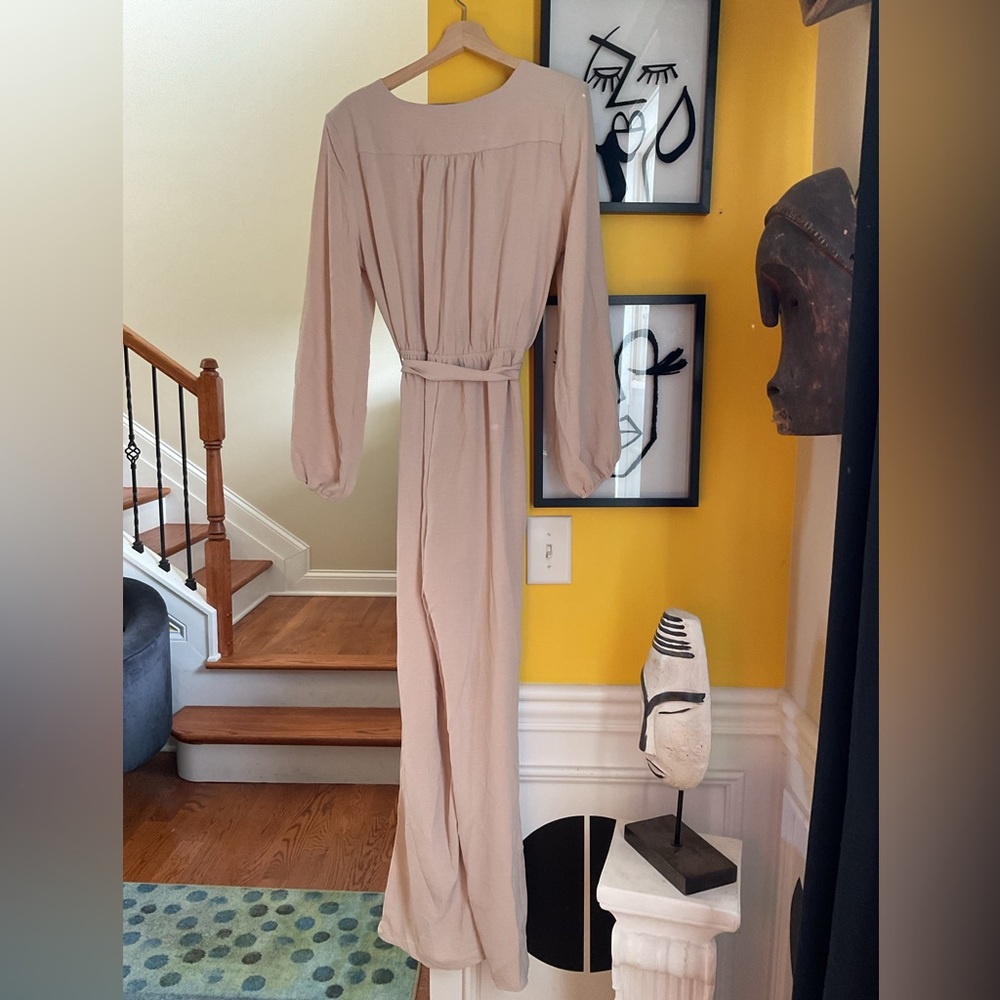 Fashion Nova OATMEAL Jumpsuit Size 1X NWT - Picture 4 of 6